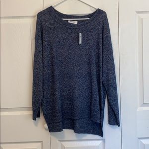 Old Navy Marled Drop-Shoulder Crew-Neck Sweater